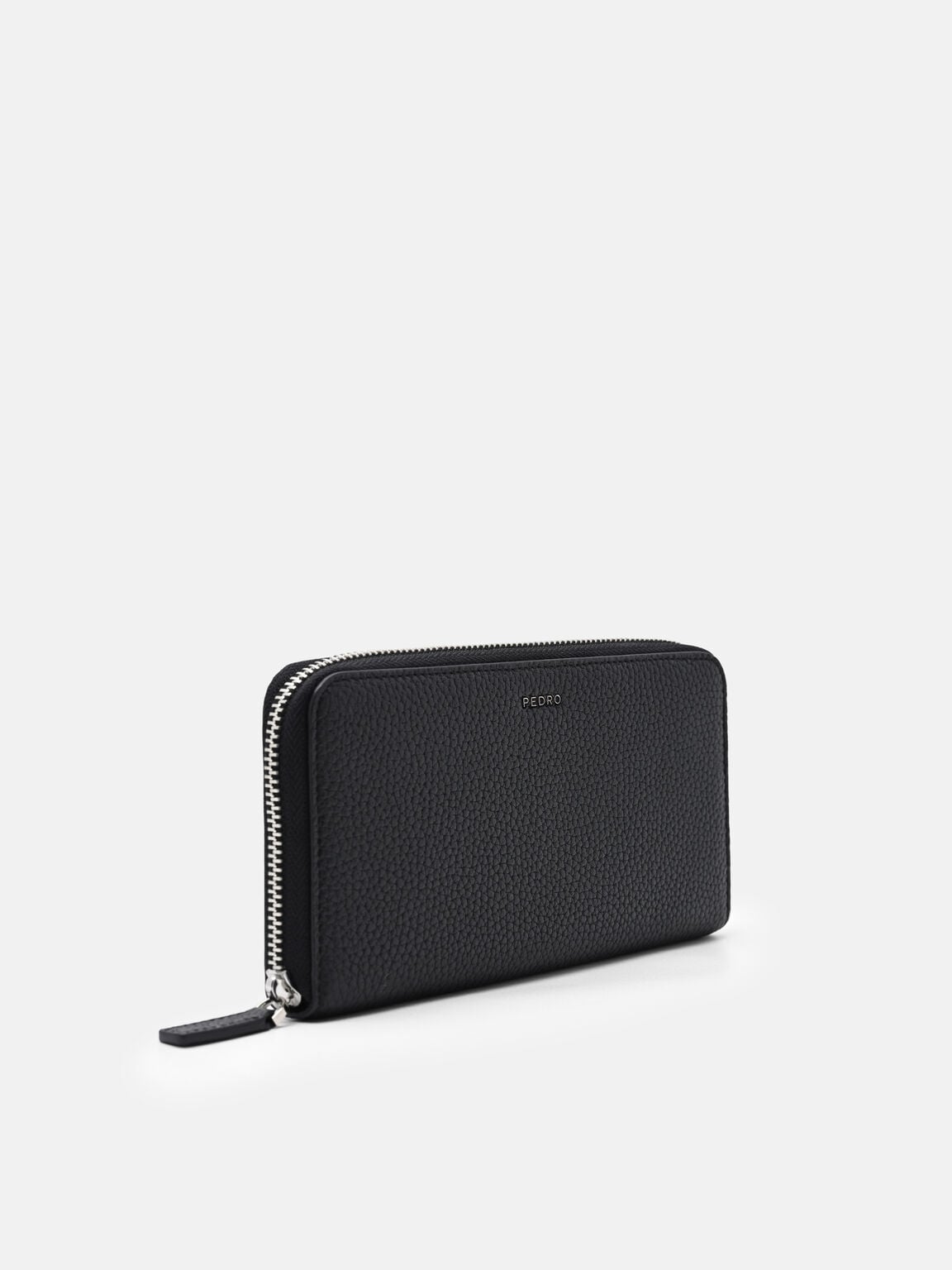 Tumbled Leather Long Wallet, 
