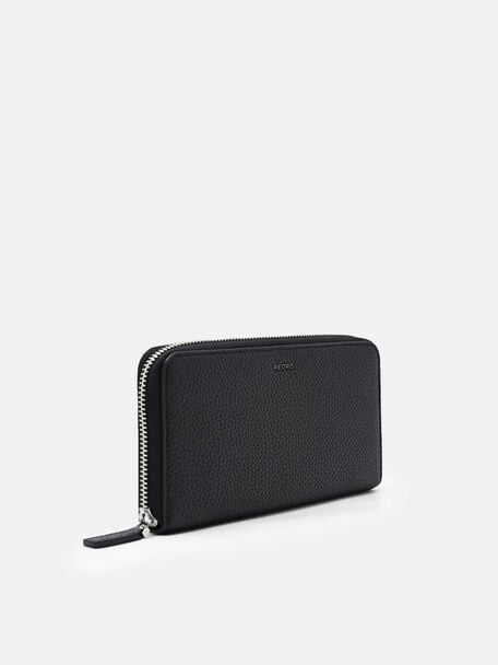 Tumbled Leather Long Wallet, 