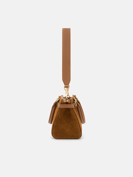 Tas Tangan Suede Vienna, , hi-res