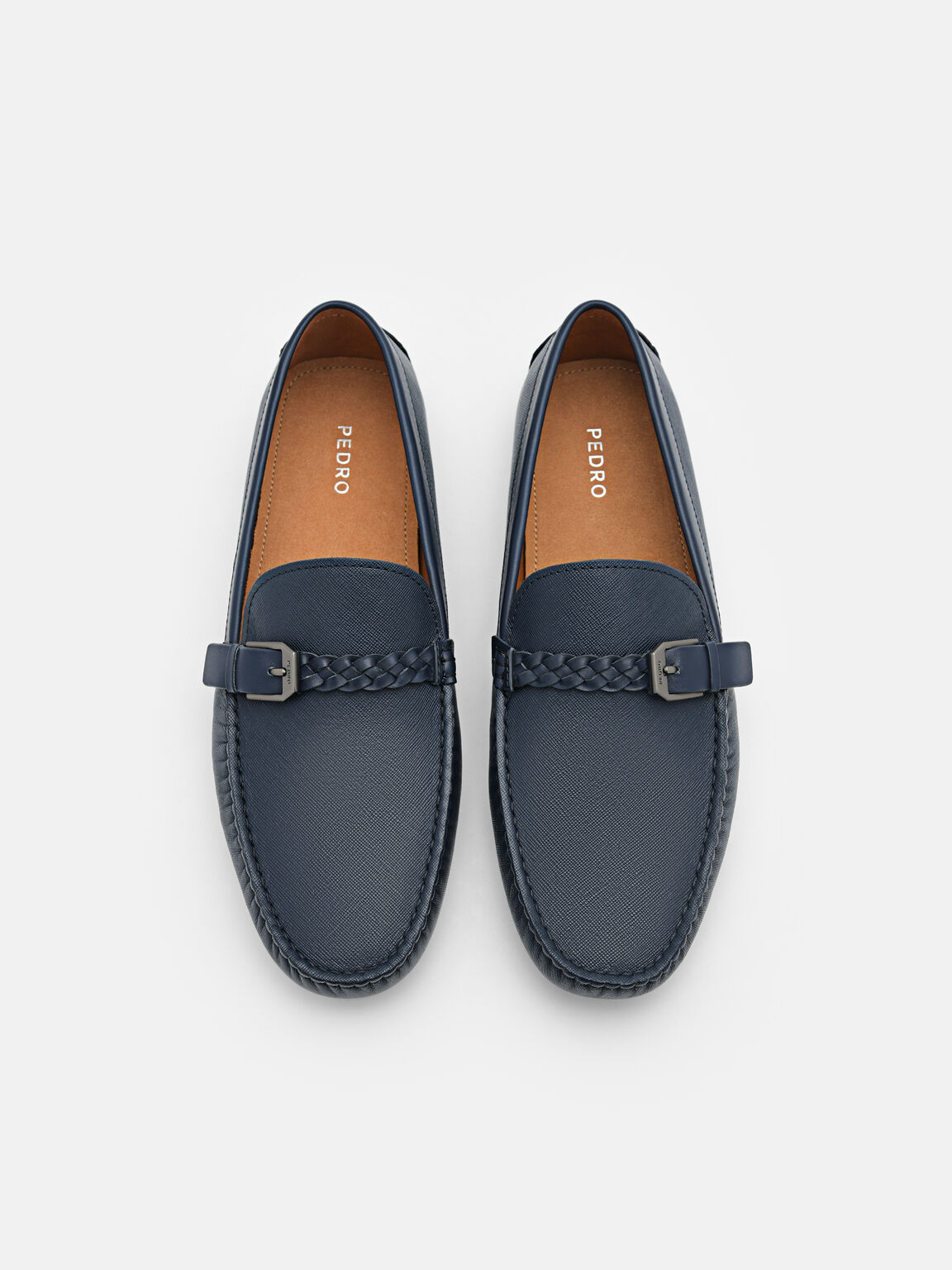 Sepatu Kulit Driving Saffiano, 