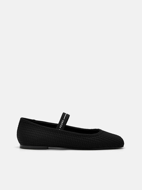Eris Ballerina Flats, Black, hi-res