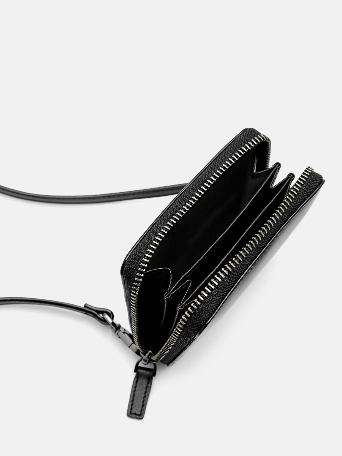 Pouch Mini Kulit Hitam, , hi-res