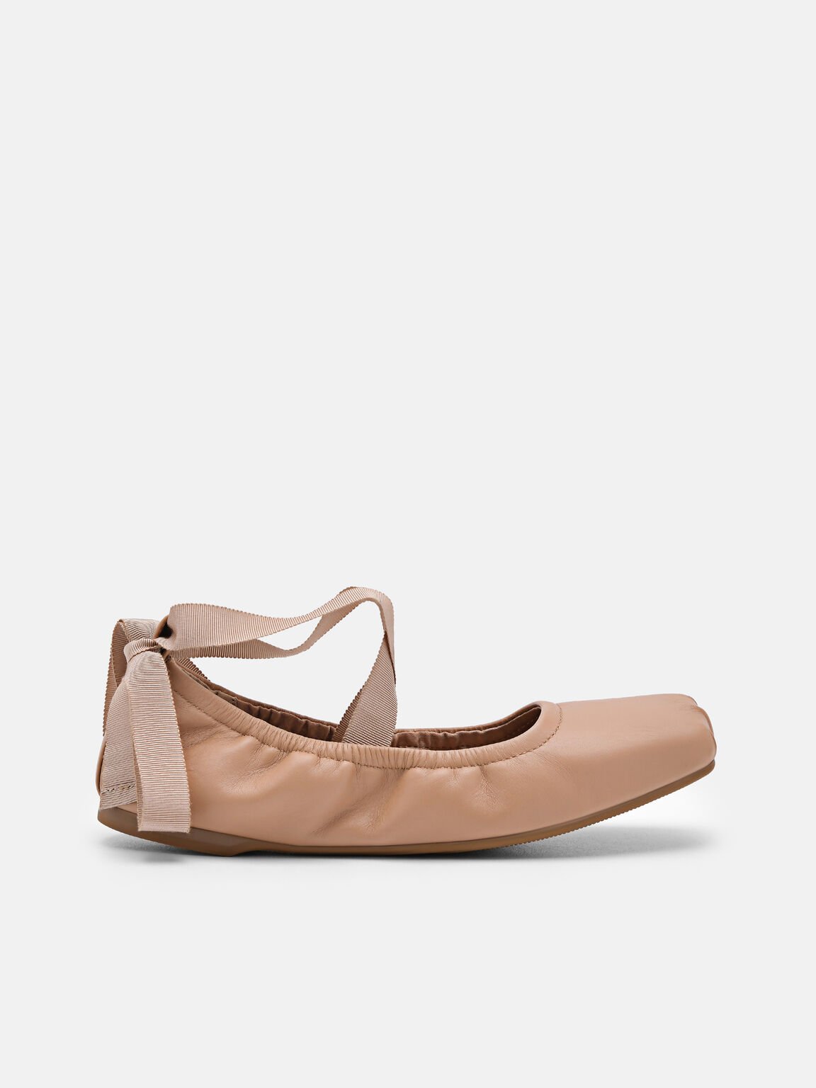 Lexa Leather Ballerina Flats, 