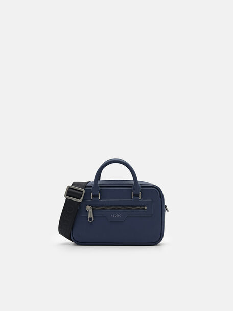 Top Handle Sling Bag, Navy, hi-res