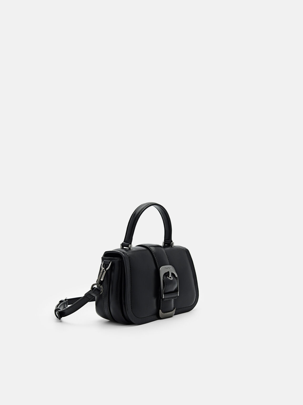 Helix Mini Shoulder Bag, Black