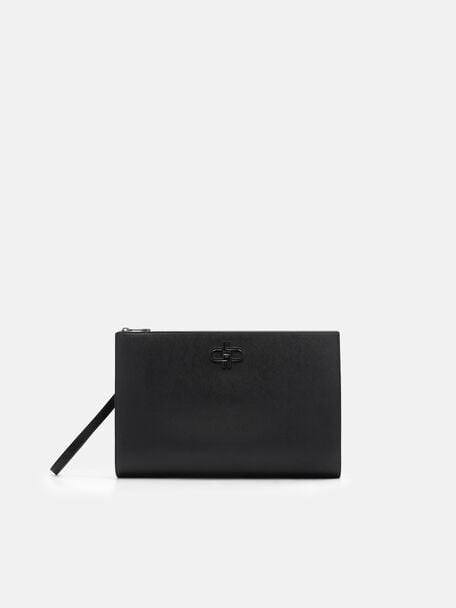 Saffiano Leather Portfolio Bag, 