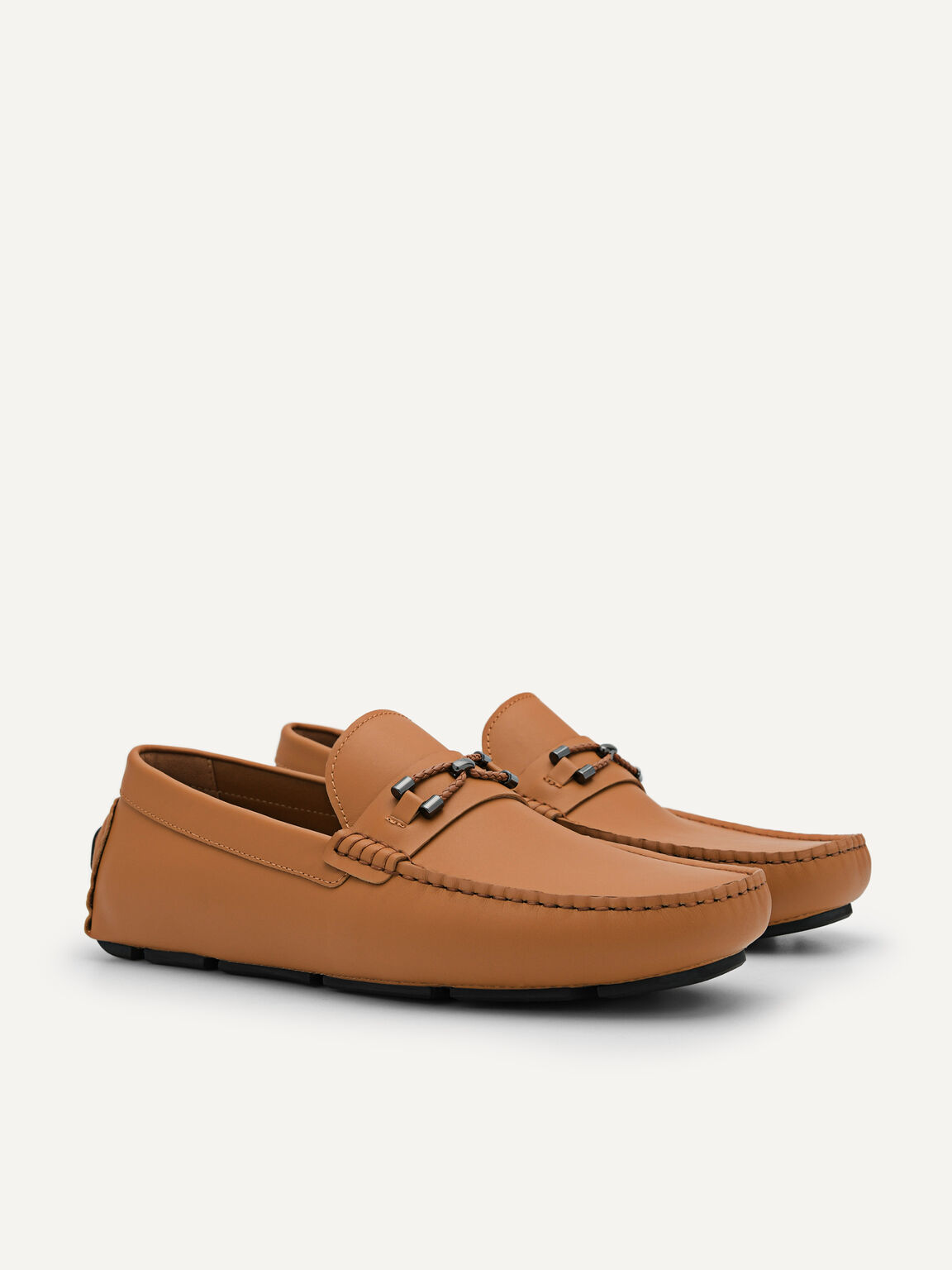 Sepatu Mengemudi Kulit Horsebit, 