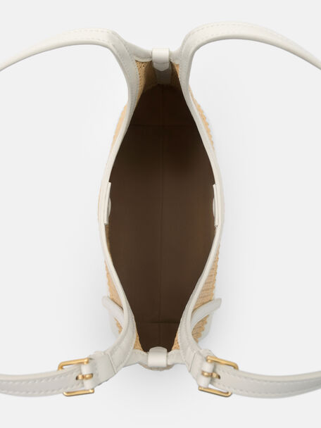 Saskia Raffia Hobo Bag, , hi-res