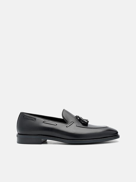 PEDRO Icon Leather Heel Sandals, Black