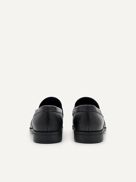 PEDRO Icon Leather Heel Sandals, Black