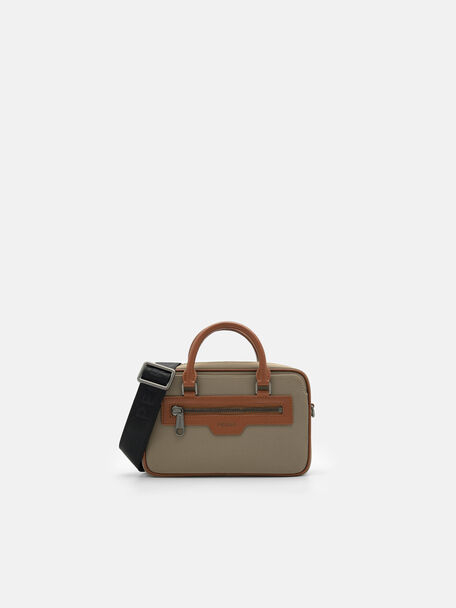 Top Handle Sling Bag, Sand, hi-res