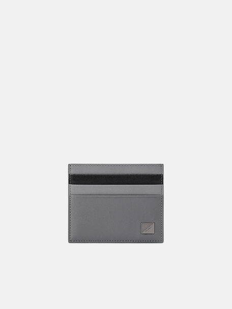 Tempat Kartu Kulit, Dark Grey, hi-res
