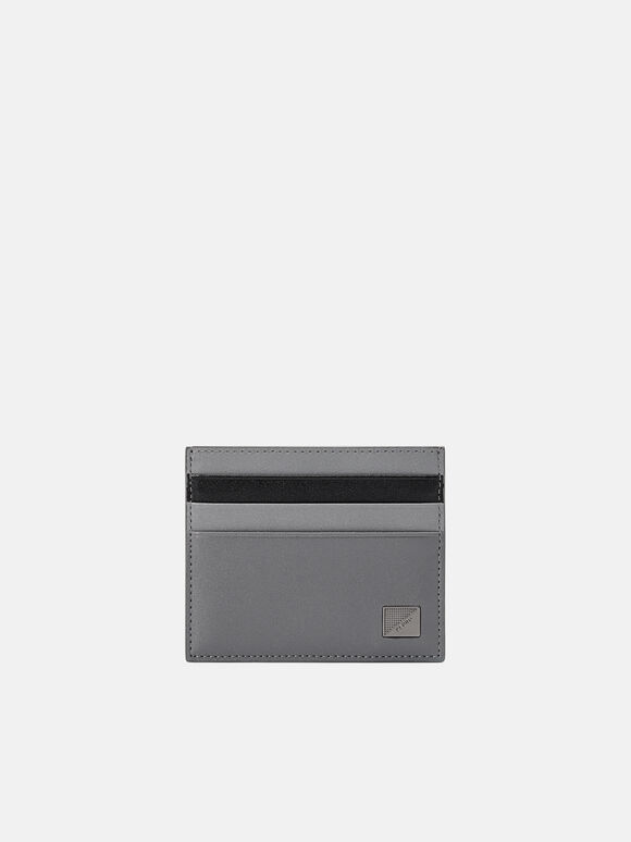 Tempat Kartu Kulit, Dark Grey, hi-res