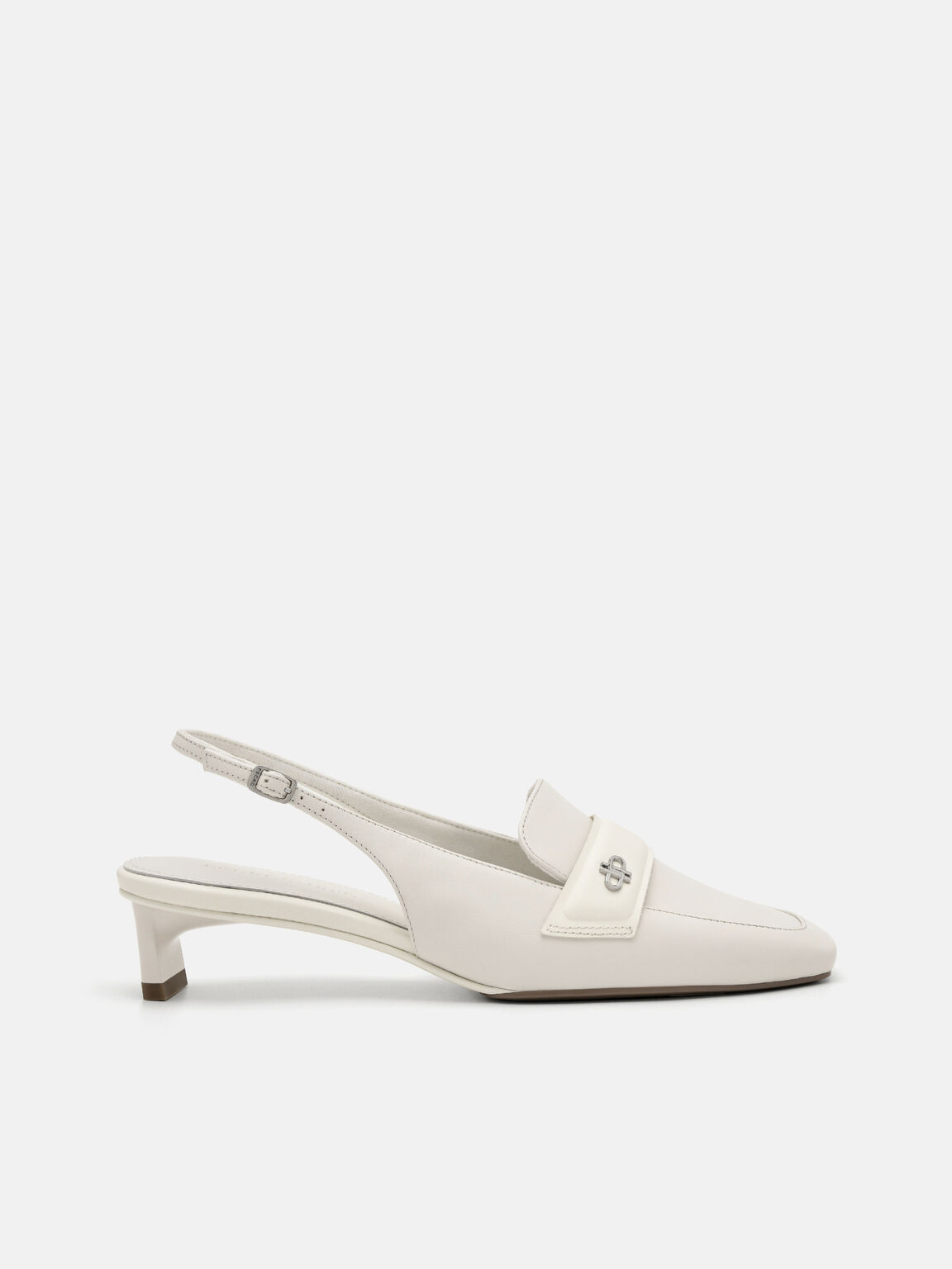PEDRO Studio Leather Slingback Pumps, Chalk, hi-res