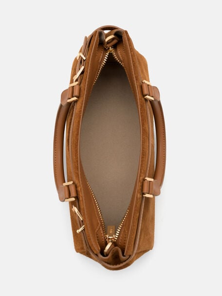 Tas Tangan Suede Vienna, , hi-res