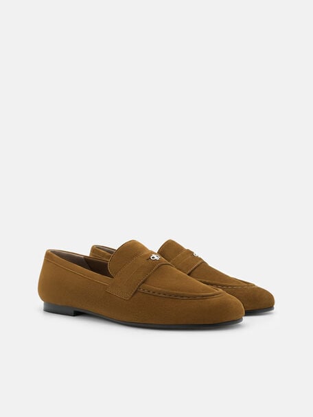 Beck Suede Penny Loafers, , hi-res