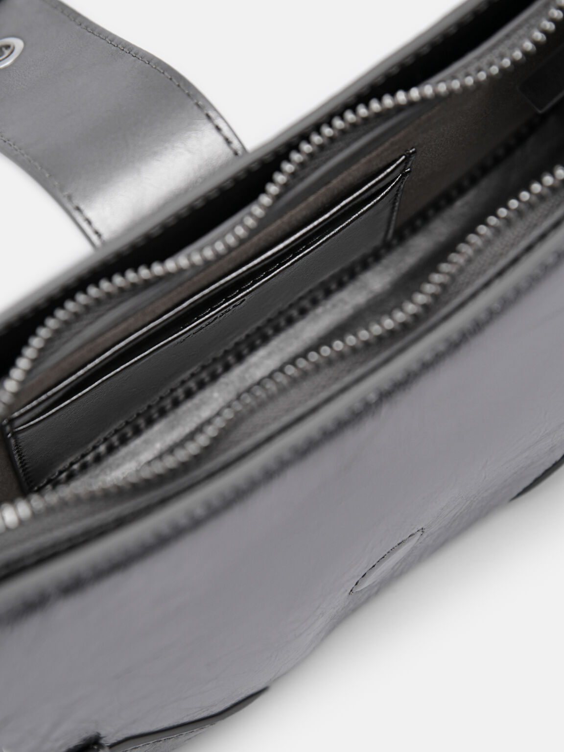Helix Leather Shoulder Bag, 