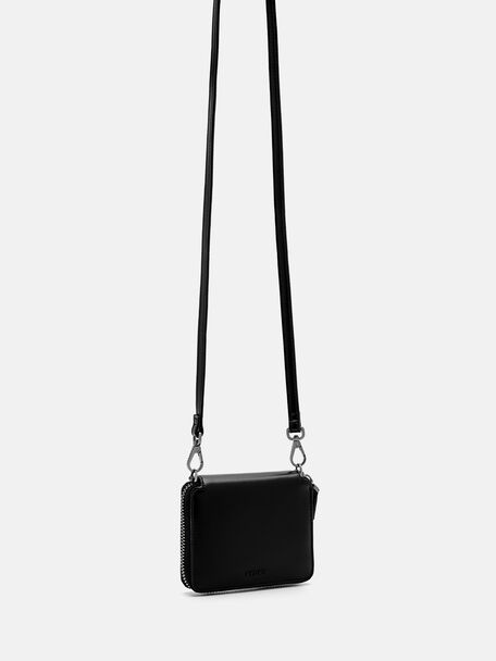 PEDRO Icon Leather Heel Sandals, Black