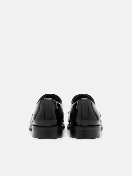 PEDRO Icon Leather Heel Sandals, Black