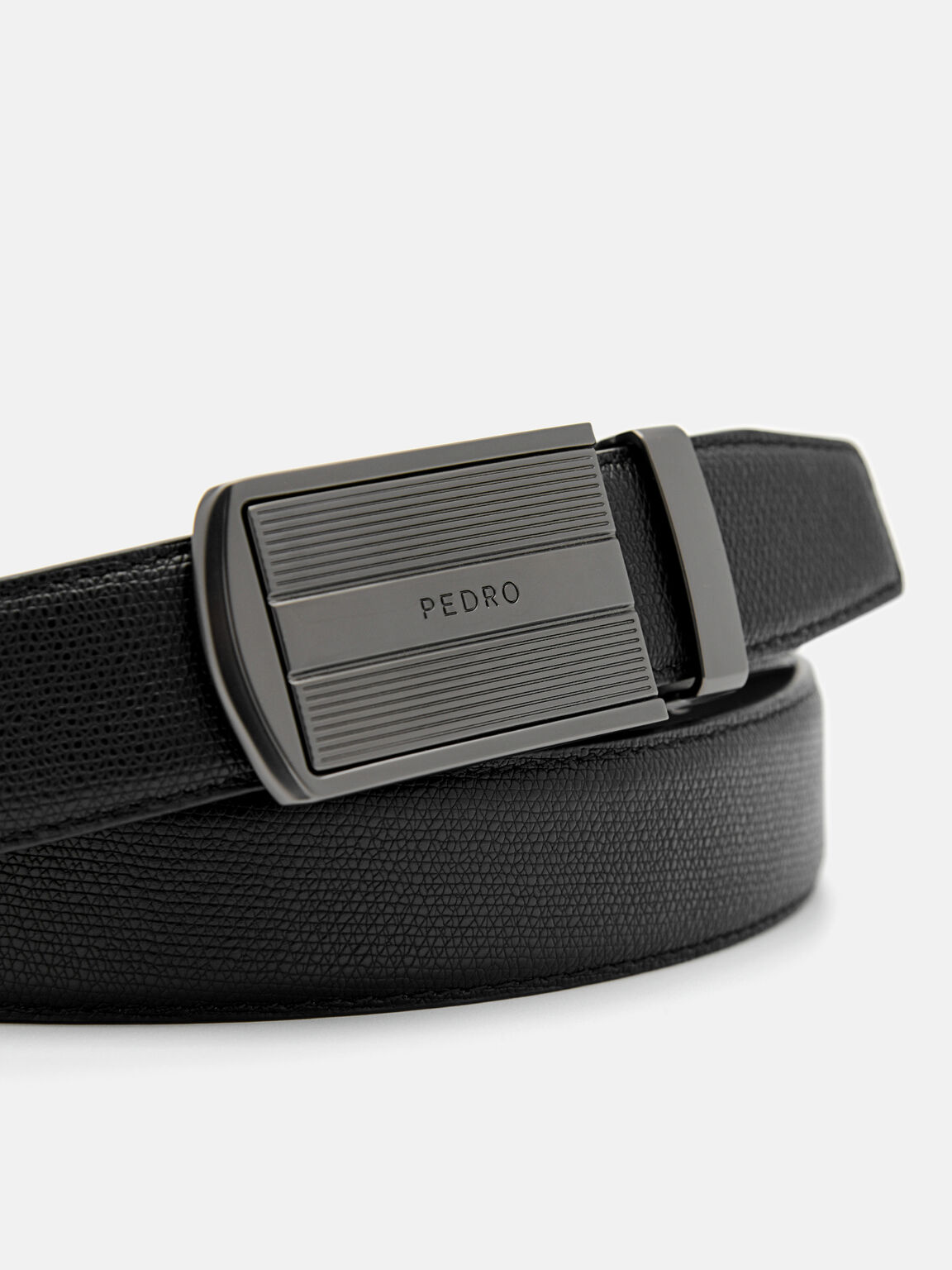 Embossed Leather Automatic Belt, 
