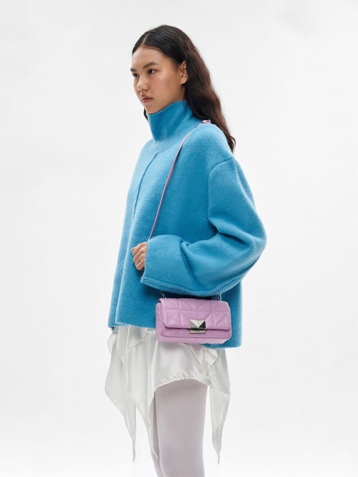Tas Bahu Mini Kulit Pixel PEDRO Studio, 