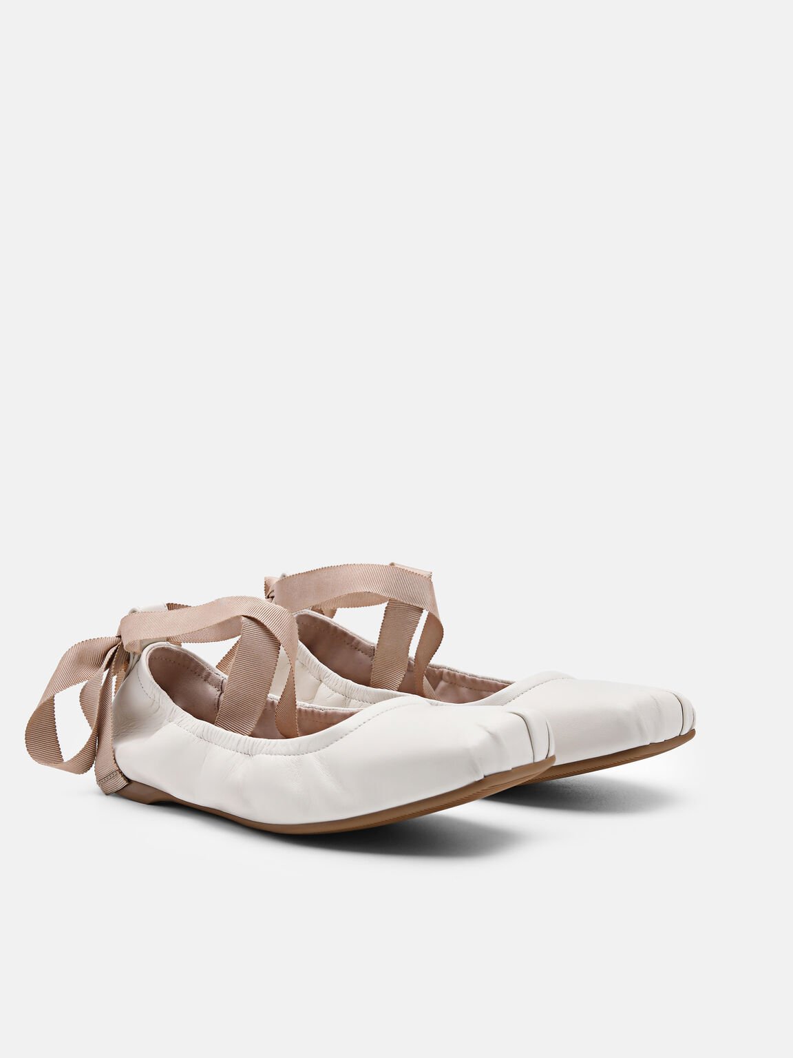 Lexa Leather Ballerina Flats, 