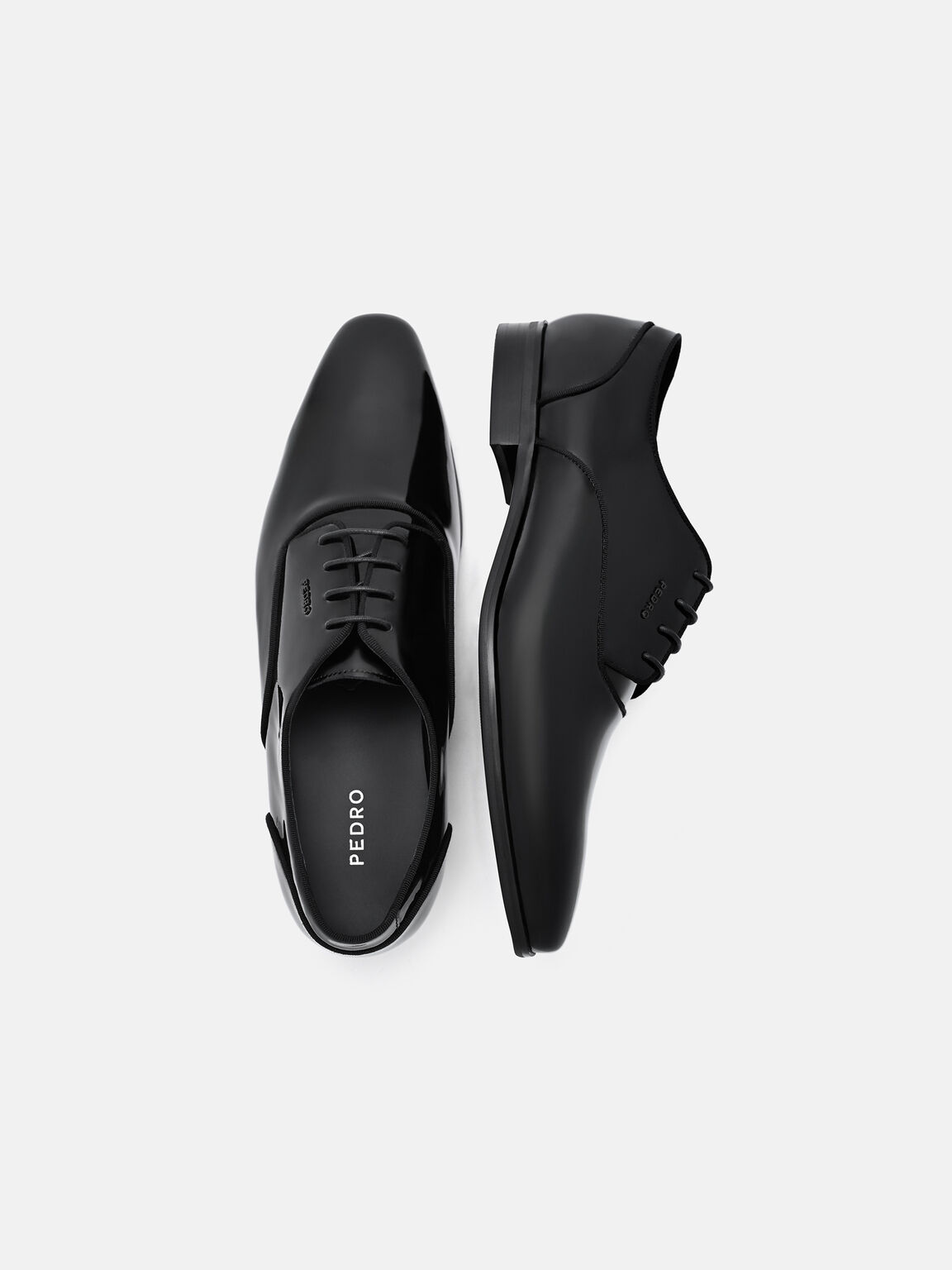 Patent Leather Derby Shoes, , hi-res