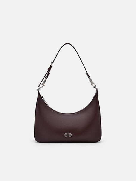 Leather Hobo Bag, , hi-res