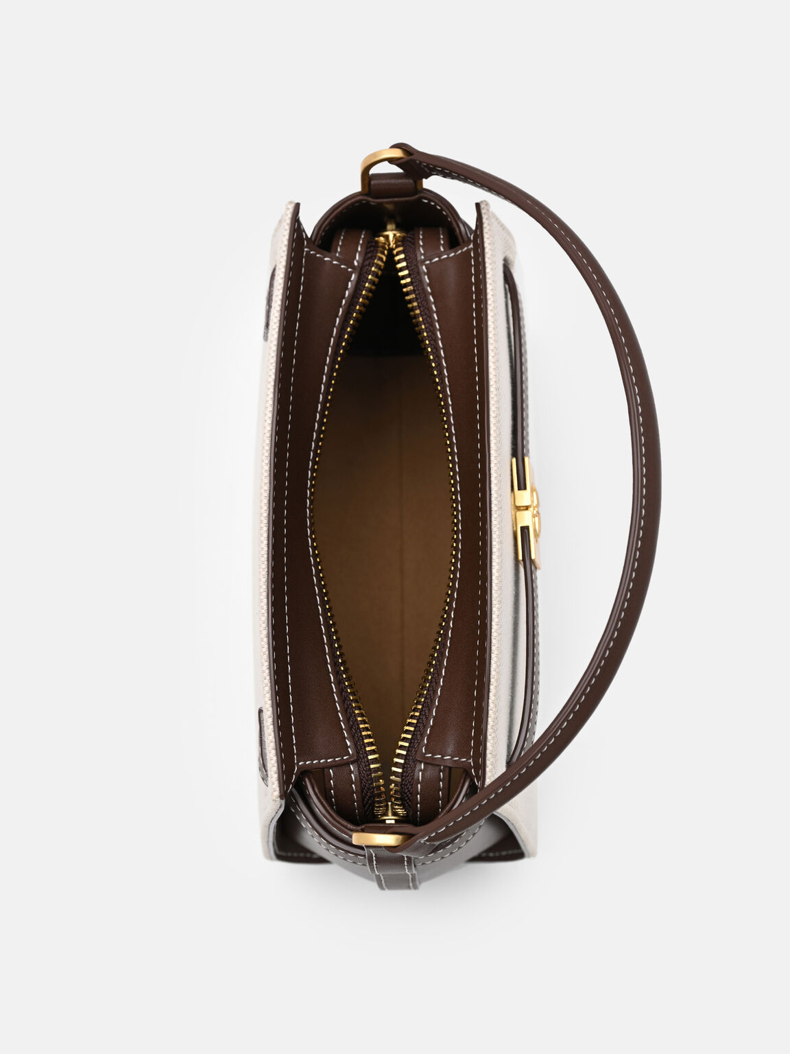 Tas Tangan Kulit dengan Sabuk, 