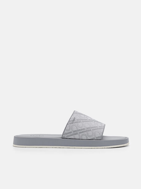 Sandal Slip-on Jacquard PEDRO Icon, Grey