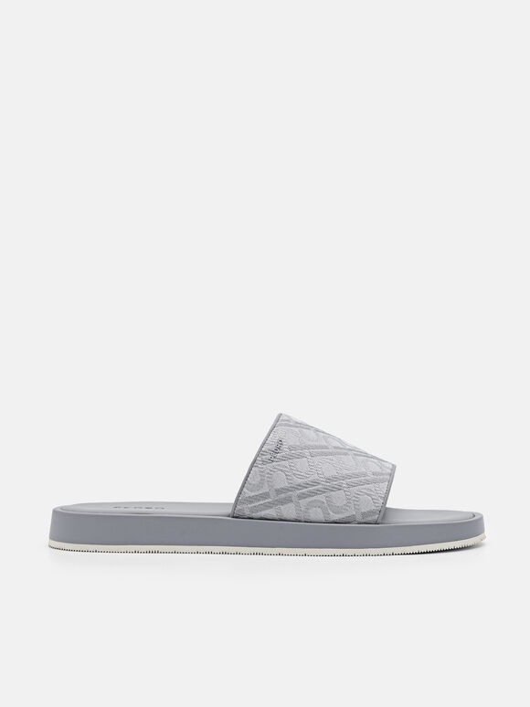 Sandal Slip-on Jacquard PEDRO Icon, Grey
