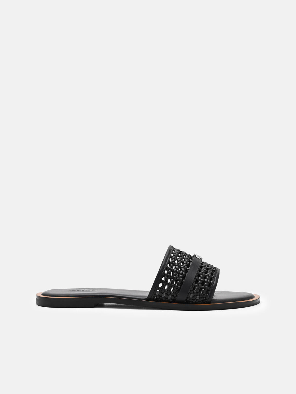 Sadie Woven Slide Sandals, , hi-res