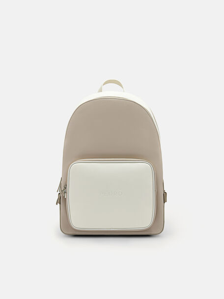 Lucas Casual Backpack, Taupe, hi-res