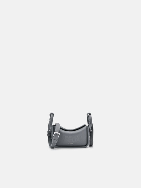 PEDRO Icon Leather Heel Sandals, Black