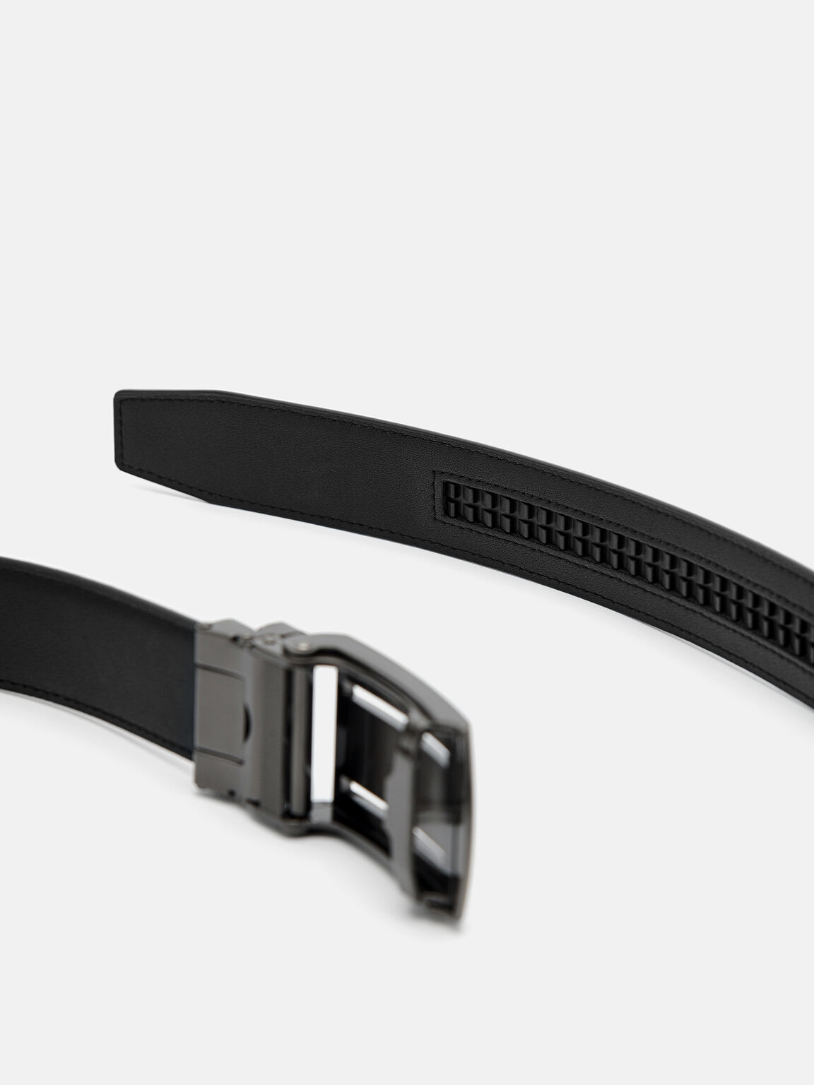 Embossed Leather Automatic Belt, 