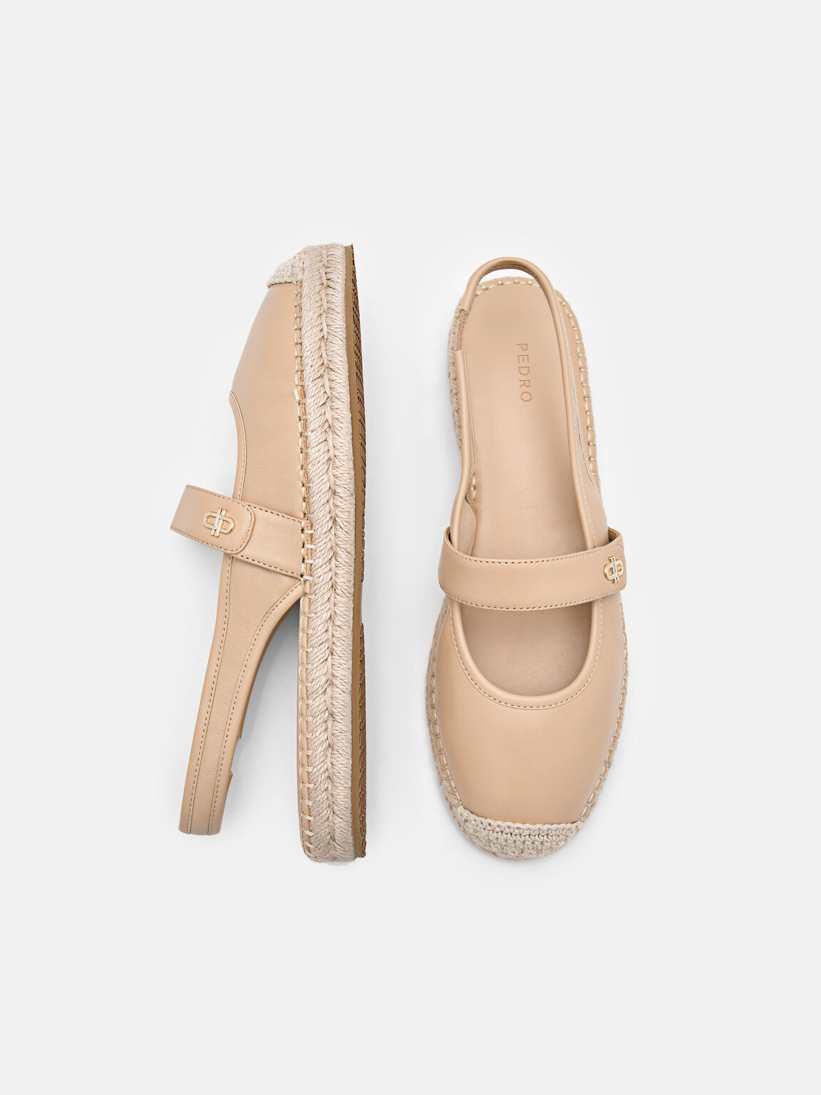 Leather Slingback Loafers, 