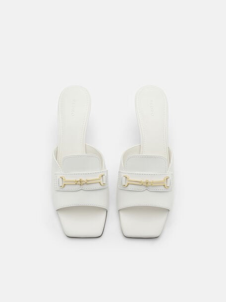 Alistair Leather Horsebit Heel Sandals, , hi-res