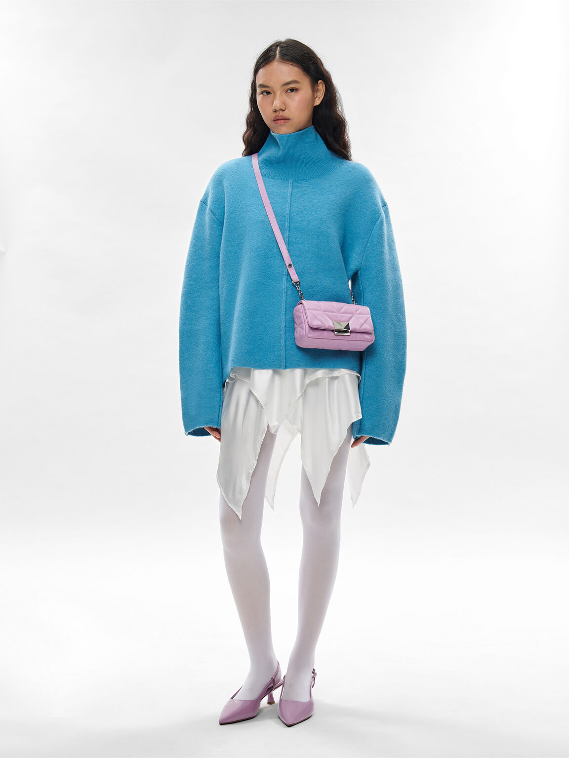 Tas Bahu Mini Kulit Pixel PEDRO Studio, 