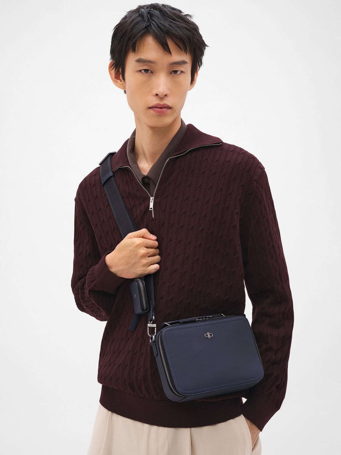 Drew Leather Crossbody Bag, , hi-res