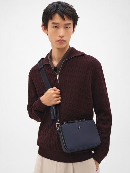 Drew Leather Crossbody Bag, , hi-res