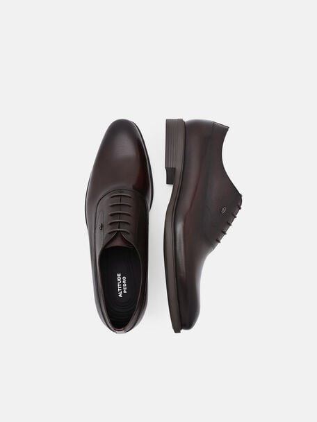 Altitude Burnished Leather Oxford Shoes, , hi-res