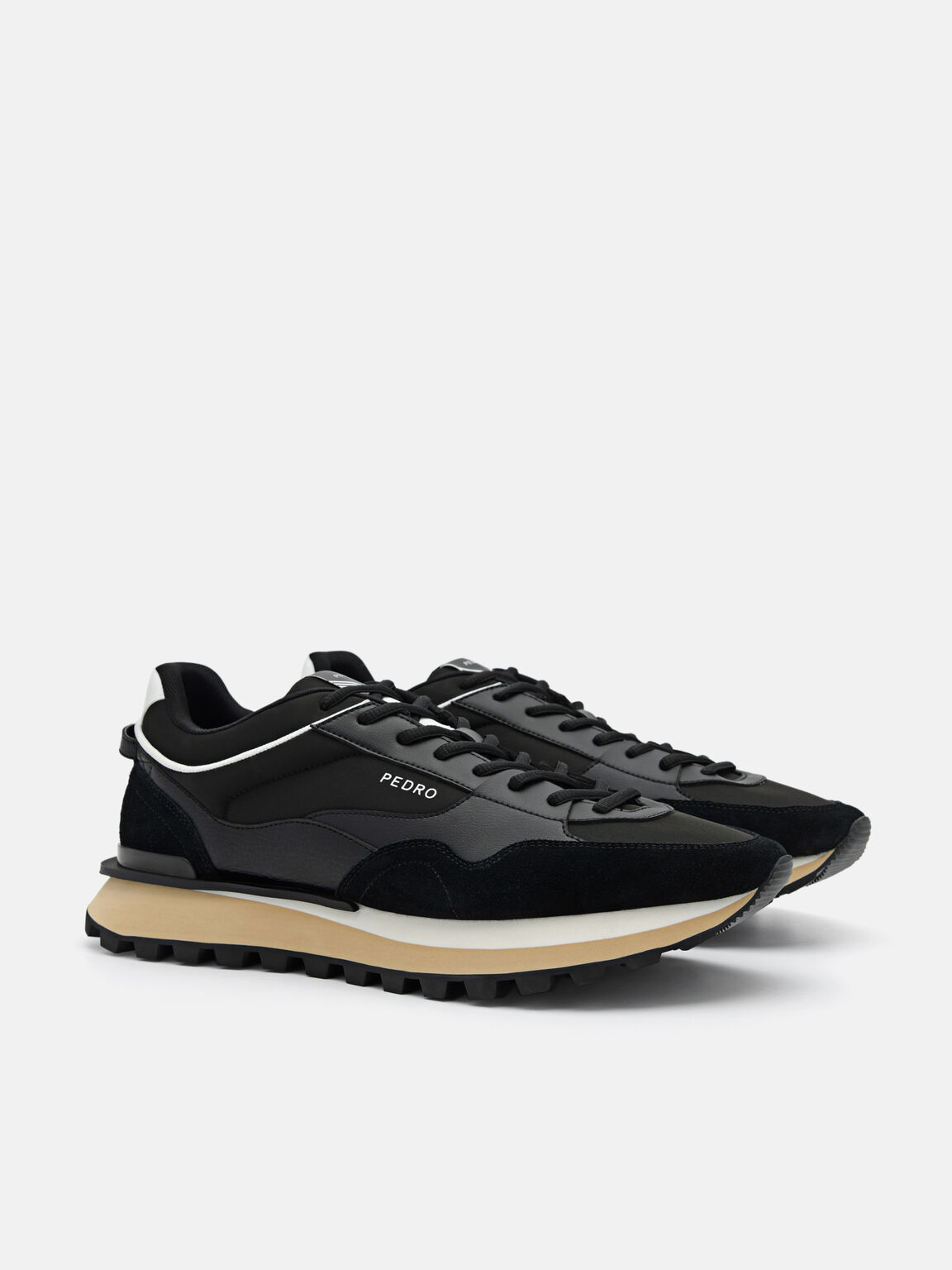 Men's Stream Suede Sneakers, Black