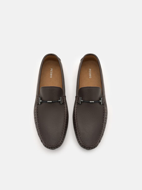 Sepatu Driving Kulit Saffiano Robert, , hi-res