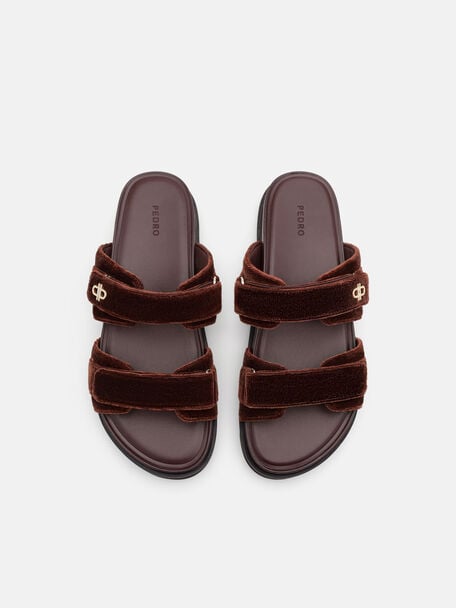 Sandal Slide Beludru Nelle, , hi-res