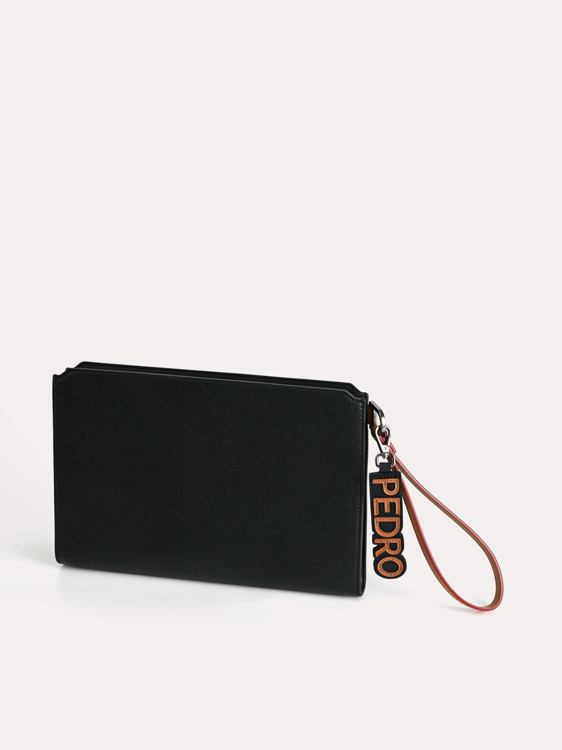 Clutch Bertekstur dengan Gantungan Kunci, 