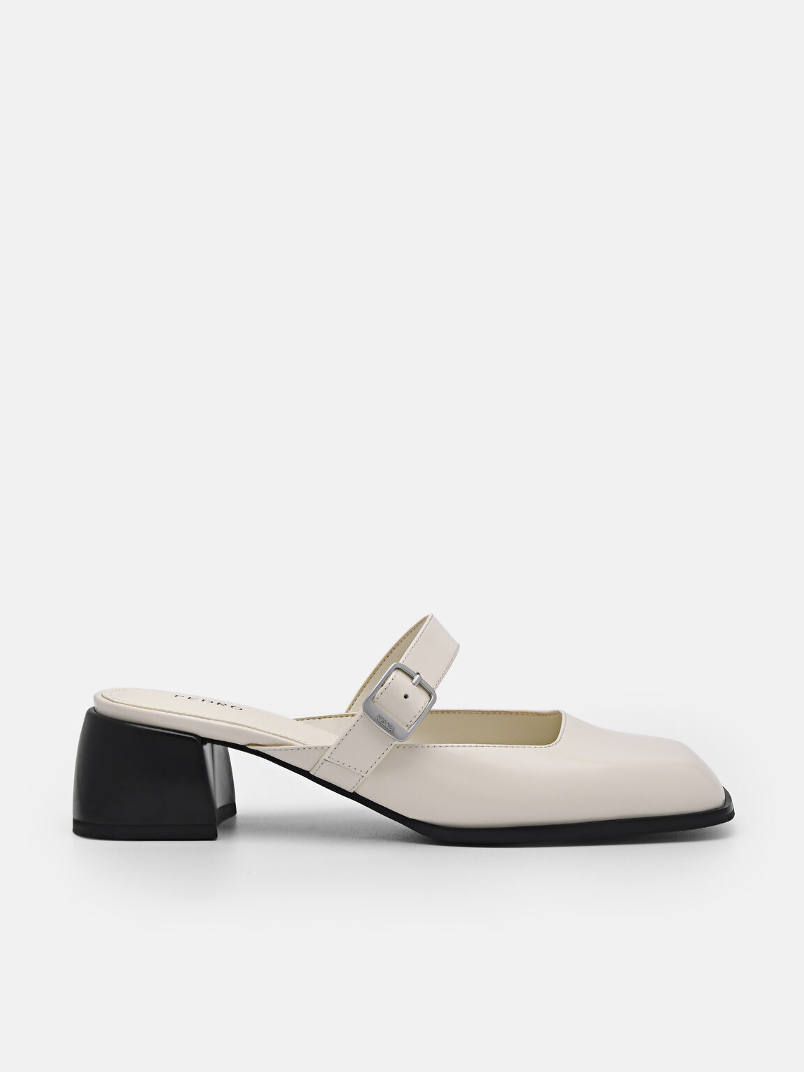 Varsha Leather Heel Mules, 