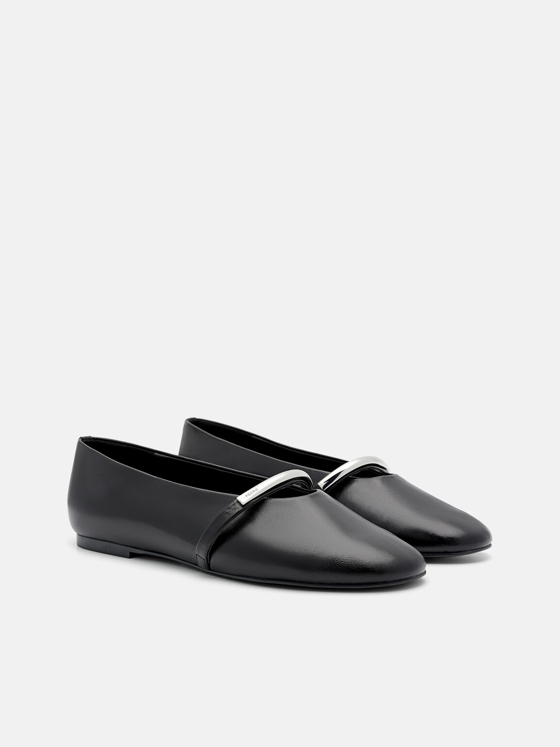 Lia Leather Ballerina Flats, , hi-res