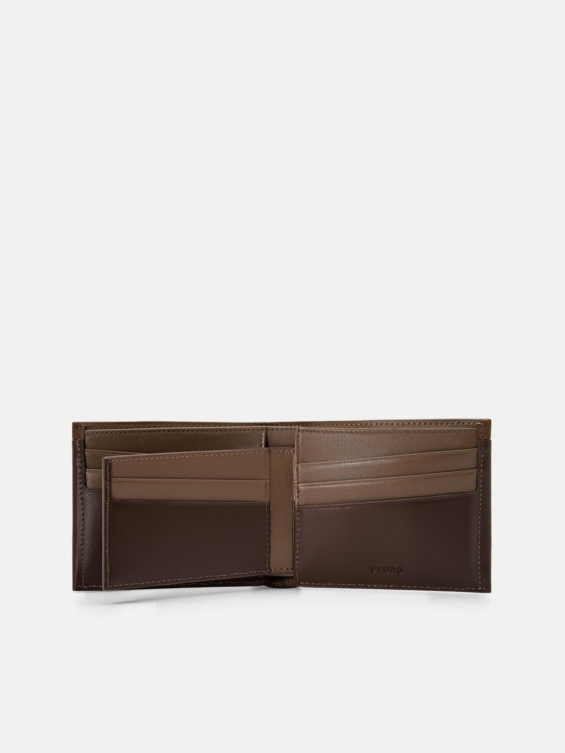 Nubuck Leather Bi-Fold Wallet with Insert, 
