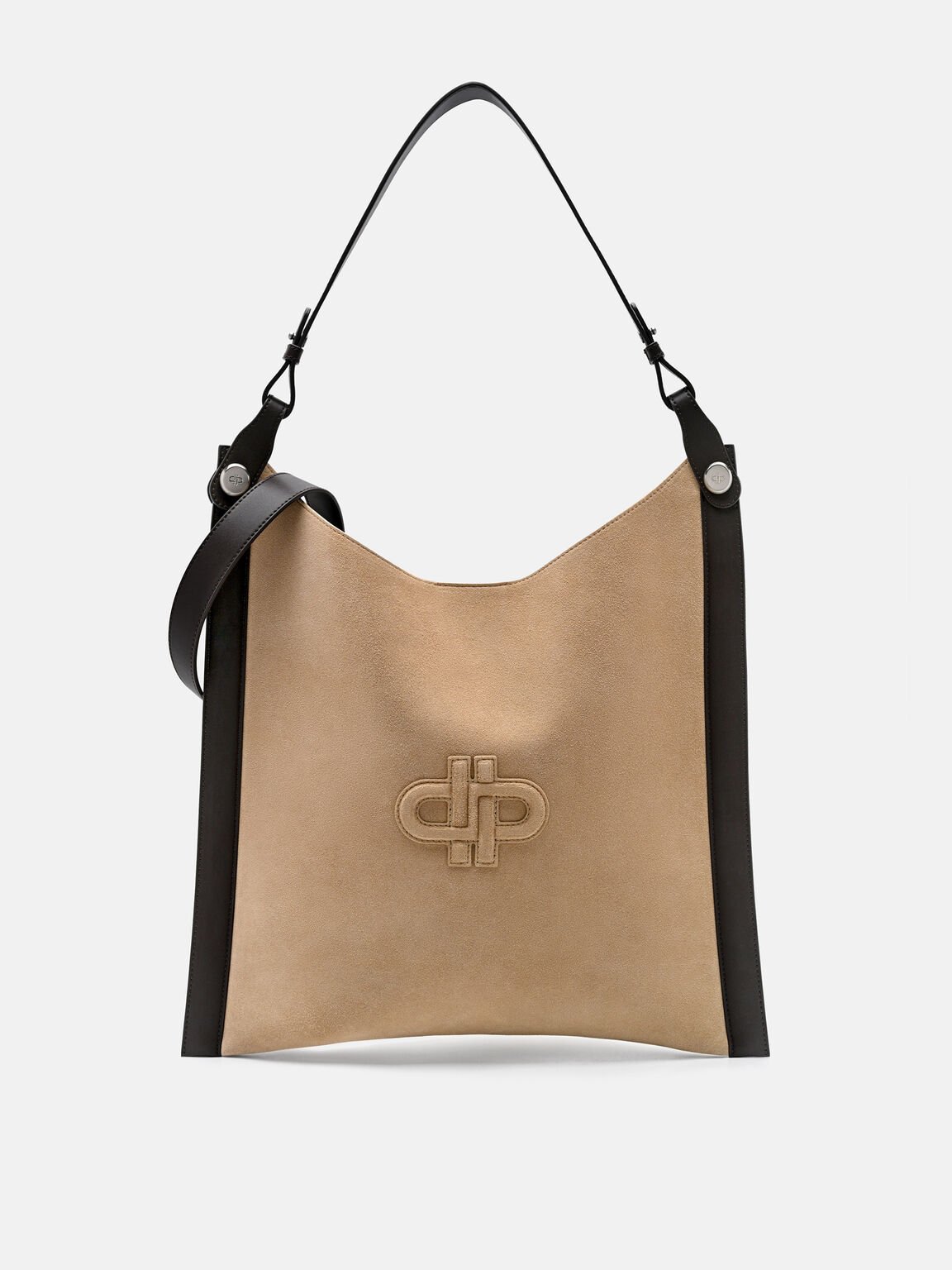 Oversized Suede Shoulder Bag, , hi-res