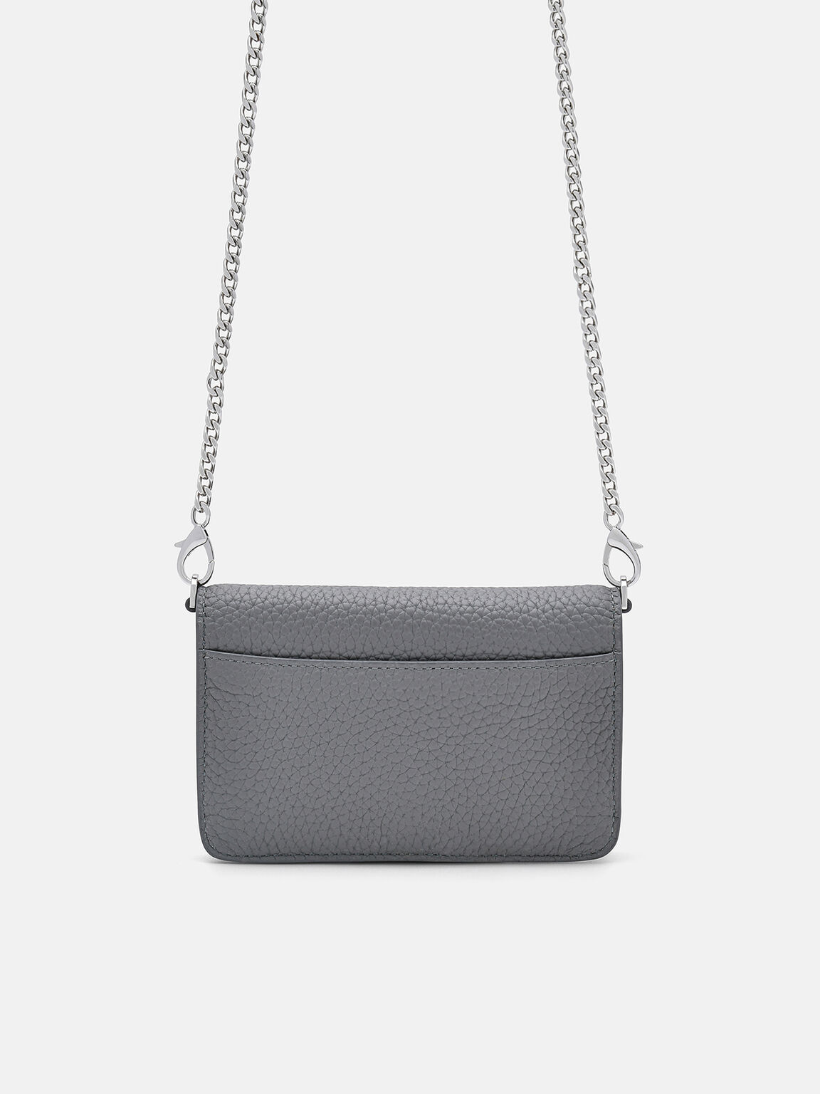 Dompet Lipat Dua Kulit Emboss, 